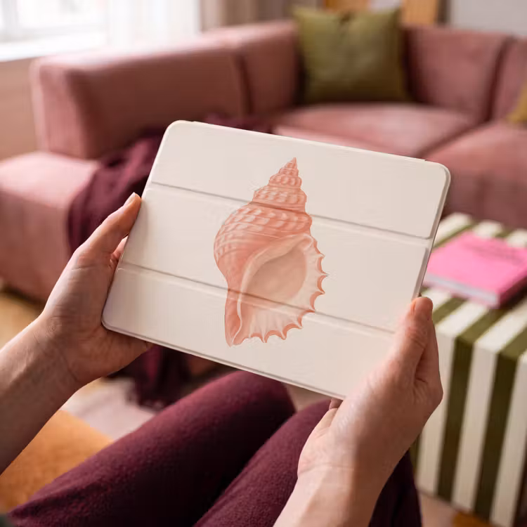 iPad hoes - Schelp - Roze - Structuur — 4