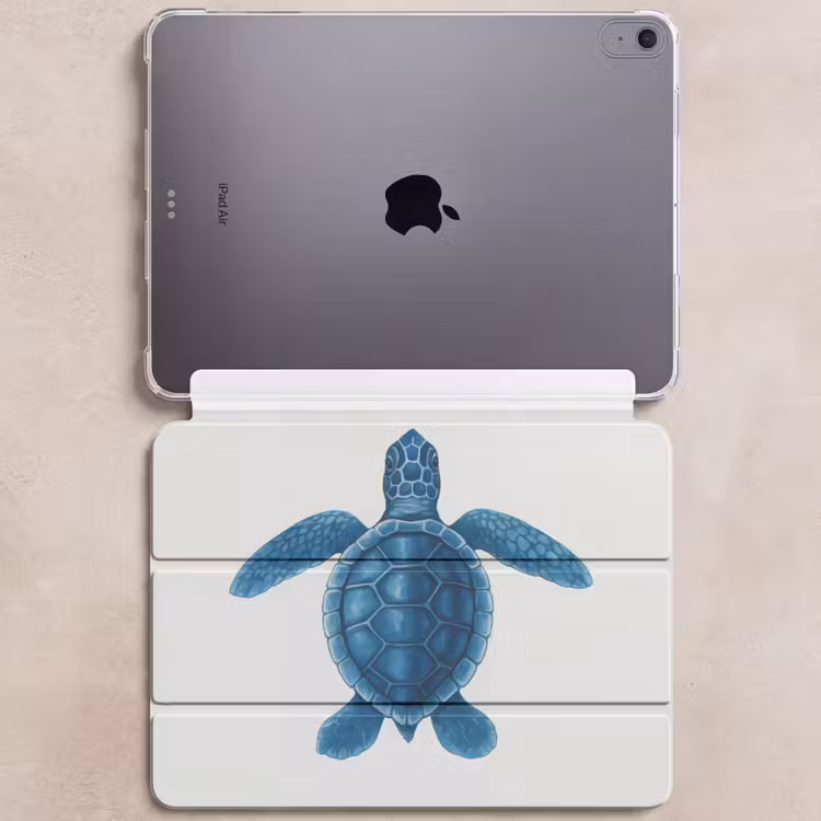 iPad hoes - Schildpad - Blauw - Schild — 6