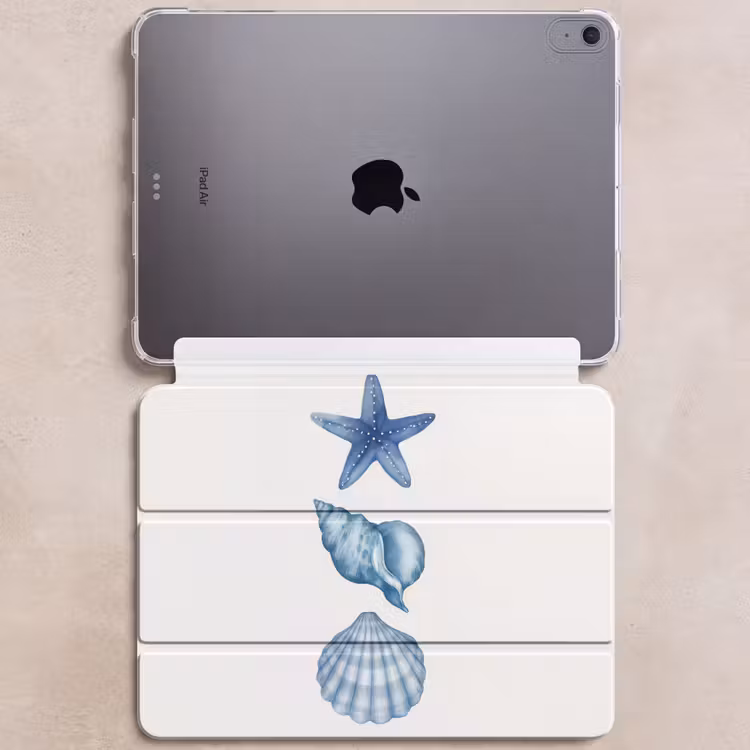 iPad hoes - Zeester - Schelpen - Blauw — 6
