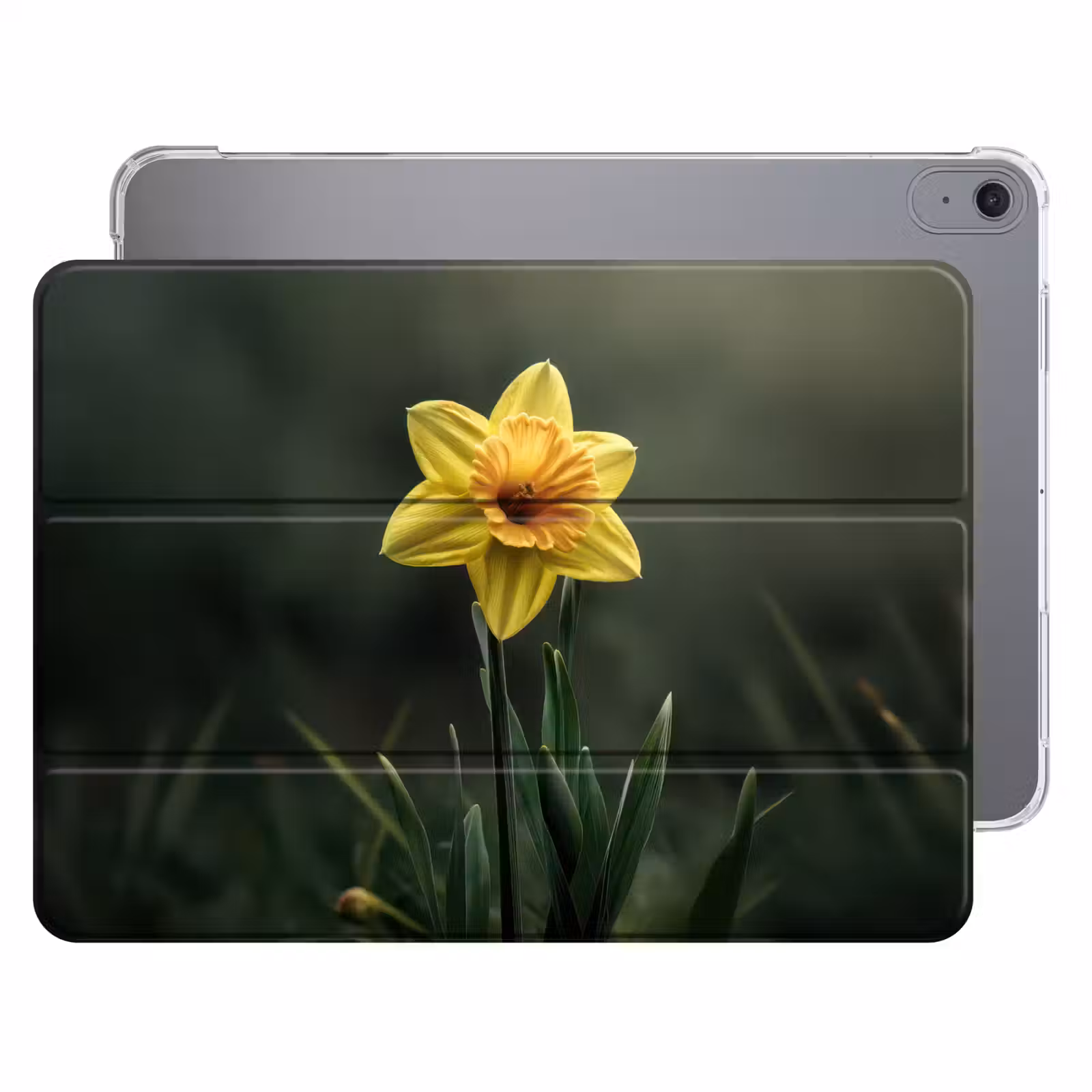 iPad hoes - Bloem - Narcis - Gras - Geel — 1