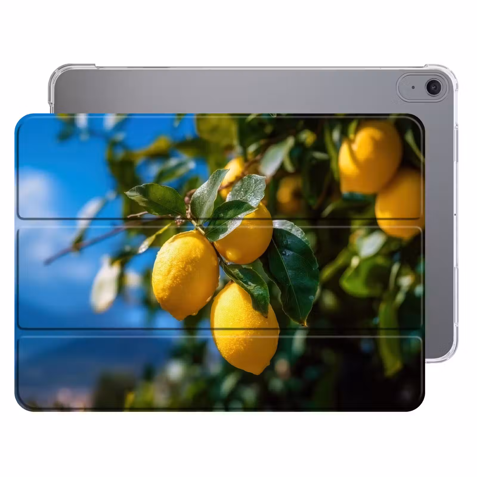 iPad hoes - Citroenen - Bladeren - Blauwe lucht — 1