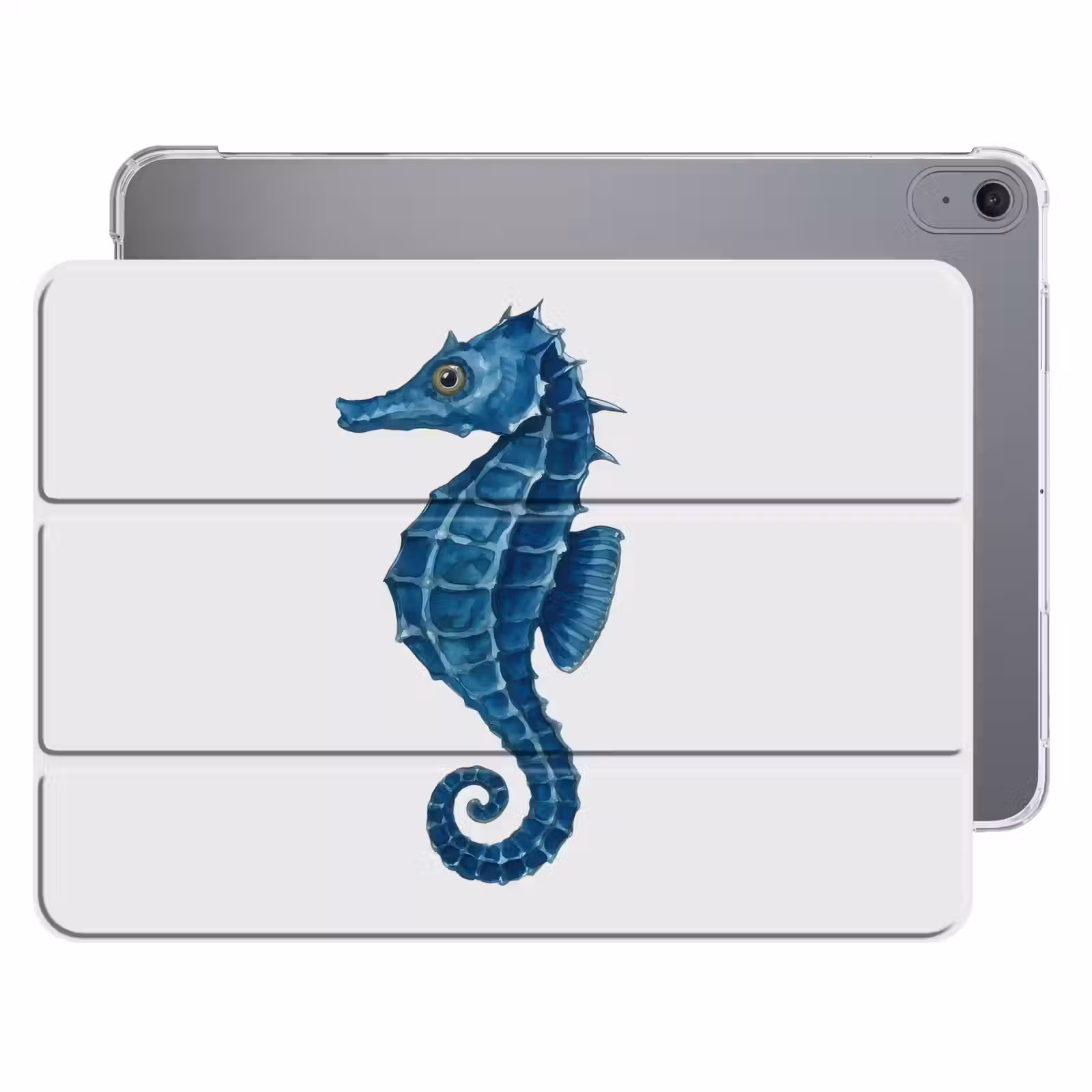 iPad hoes - Zeepaardje - Staart - Blauw — 1