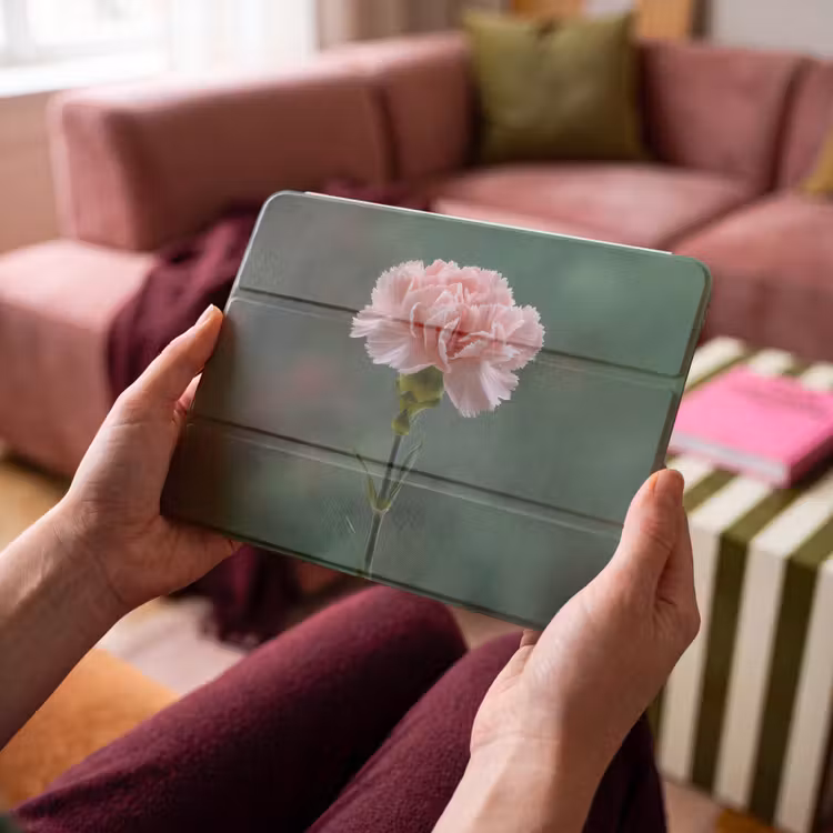 iPad hoes - Anjer - Roze - Bloemblaadjes — 4
