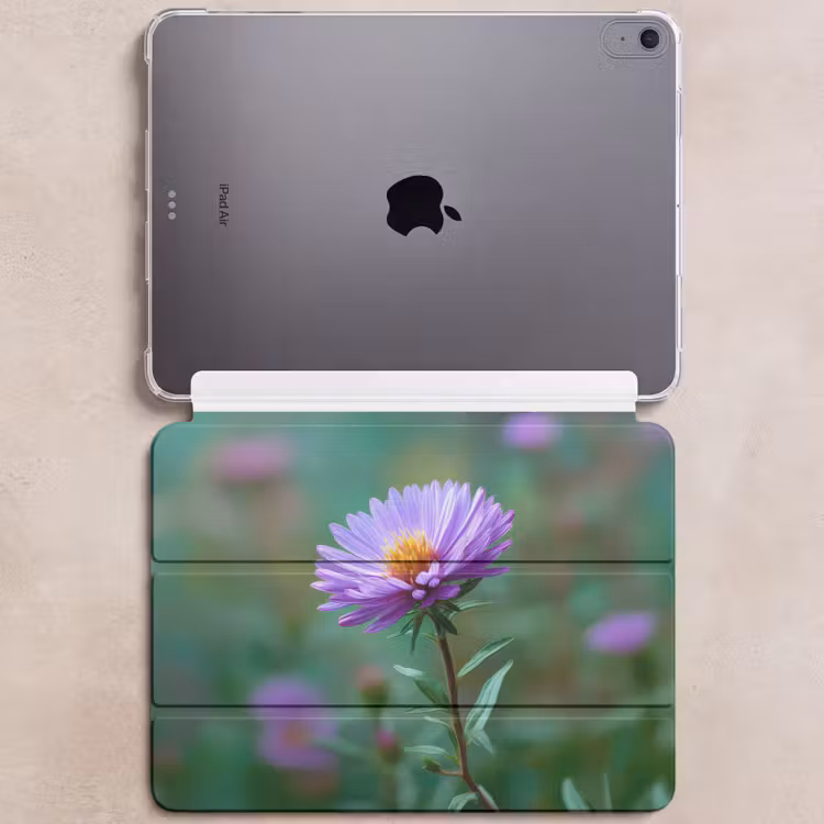 iPad hoes - Aster - Paars - Bloem - Blaadjes — 6