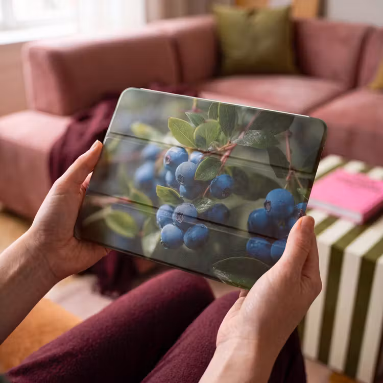 iPad hoes - Blauwe bessen - Dauwdruppels - Natuurlijk licht — 4