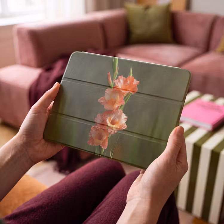 iPad hoes - Bloem - Gladiolen - Zalmroze — 4