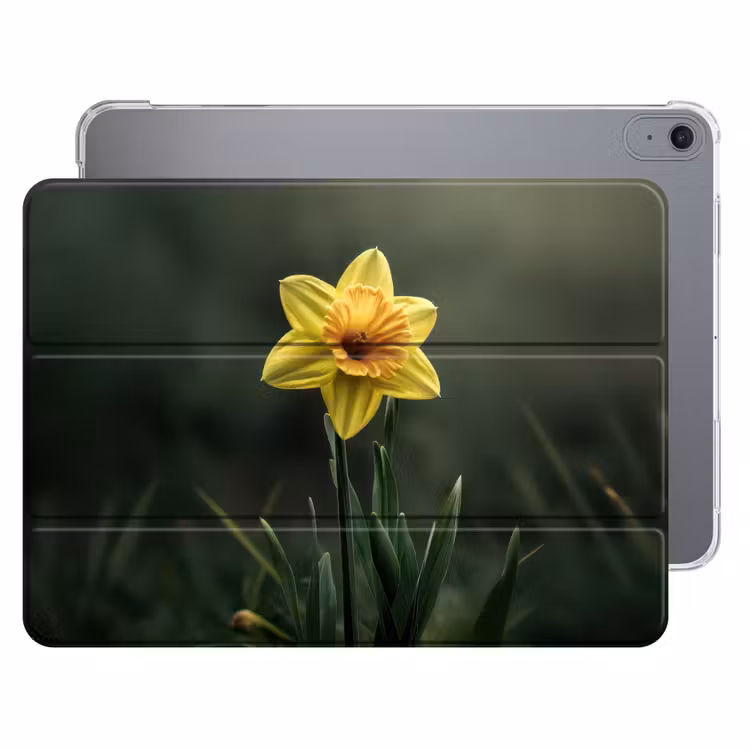 iPad hoes - Bloem - Narcis - Gras - Geel — 1