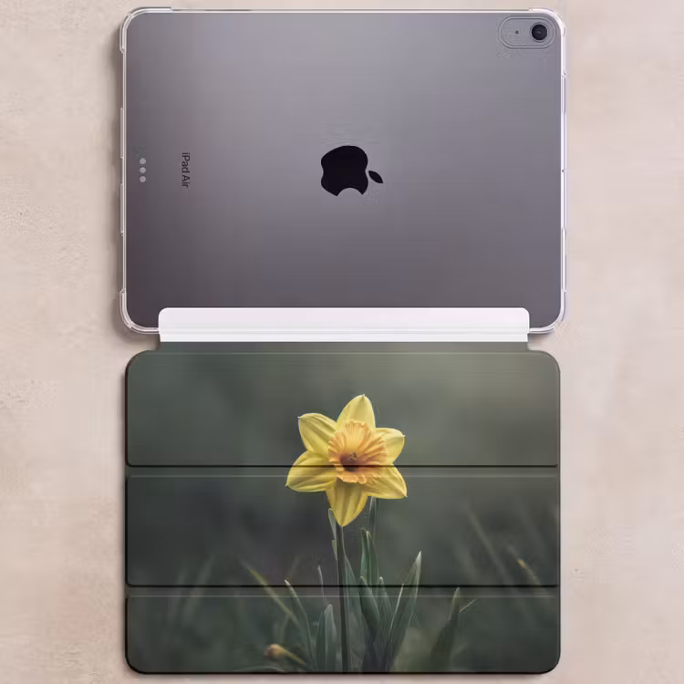 iPad hoes - Bloem - Narcis - Gras - Geel — 6