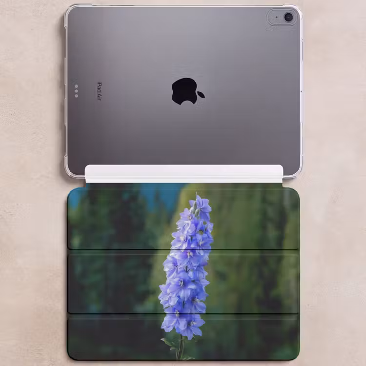 iPad hoes - Bloemen - Blauw - Dennenboom — 6