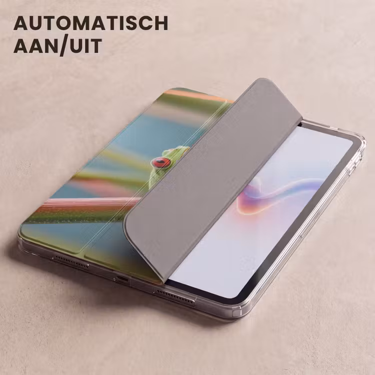iPad hoes - Kleurrijke kikker - Groene stengel - Alert — 5