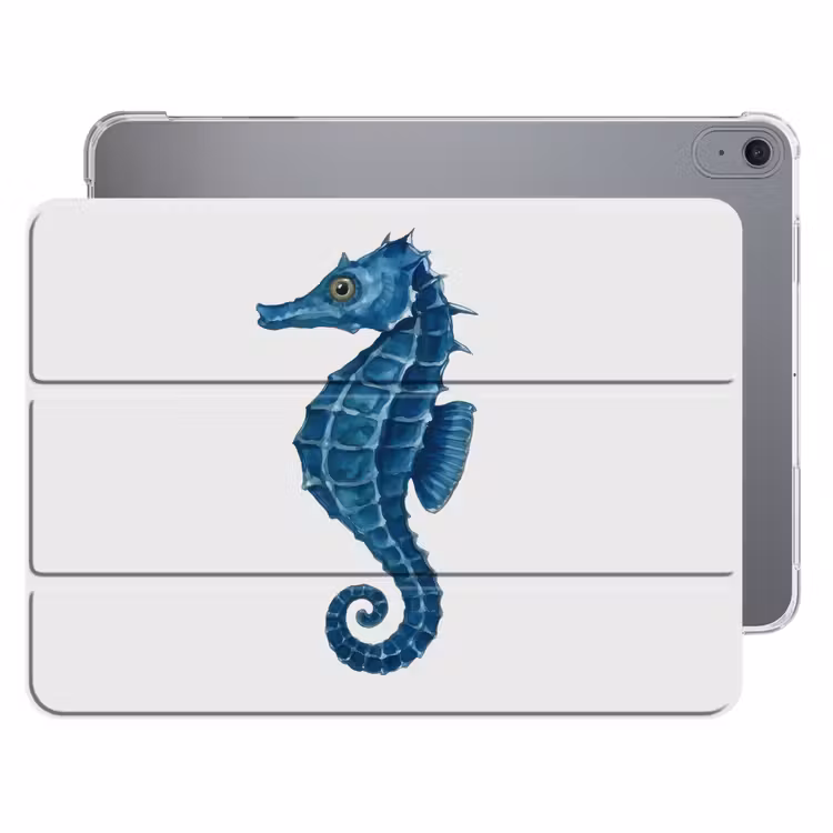 iPad hoes - Zeepaardje - Staart - Blauw — 1