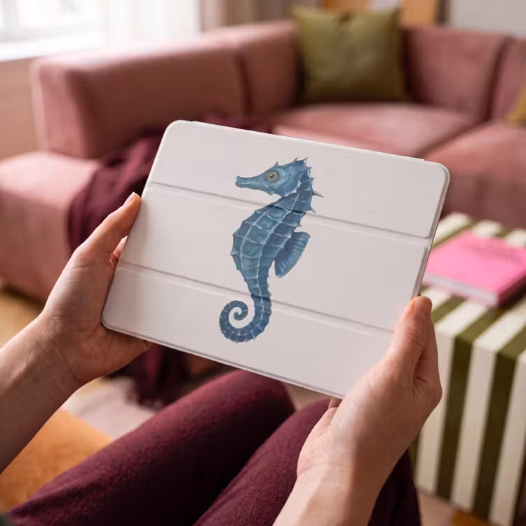 iPad hoes - Zeepaardje - Staart - Blauw — 4