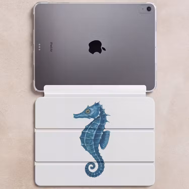 iPad hoes - Zeepaardje - Staart - Blauw — 6