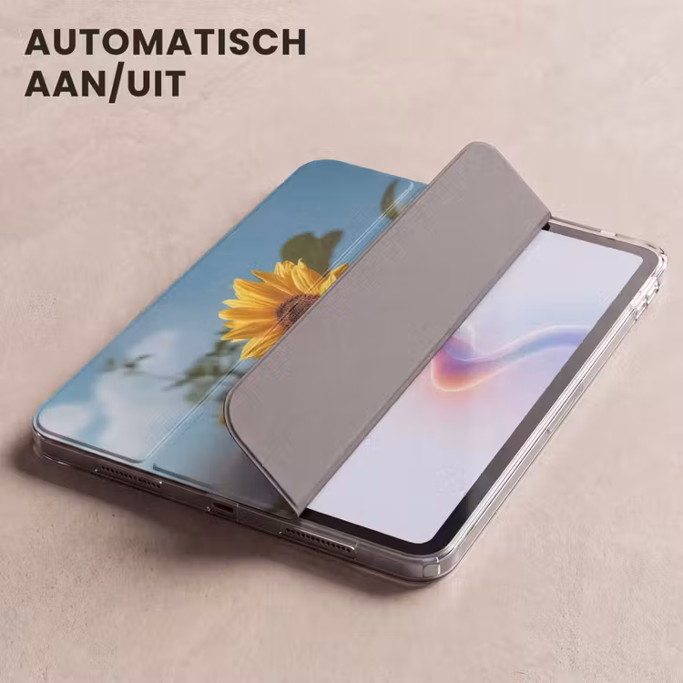 iPad hoes - Zonnebloemen - Helderblauwer lucht - Gras — 5
