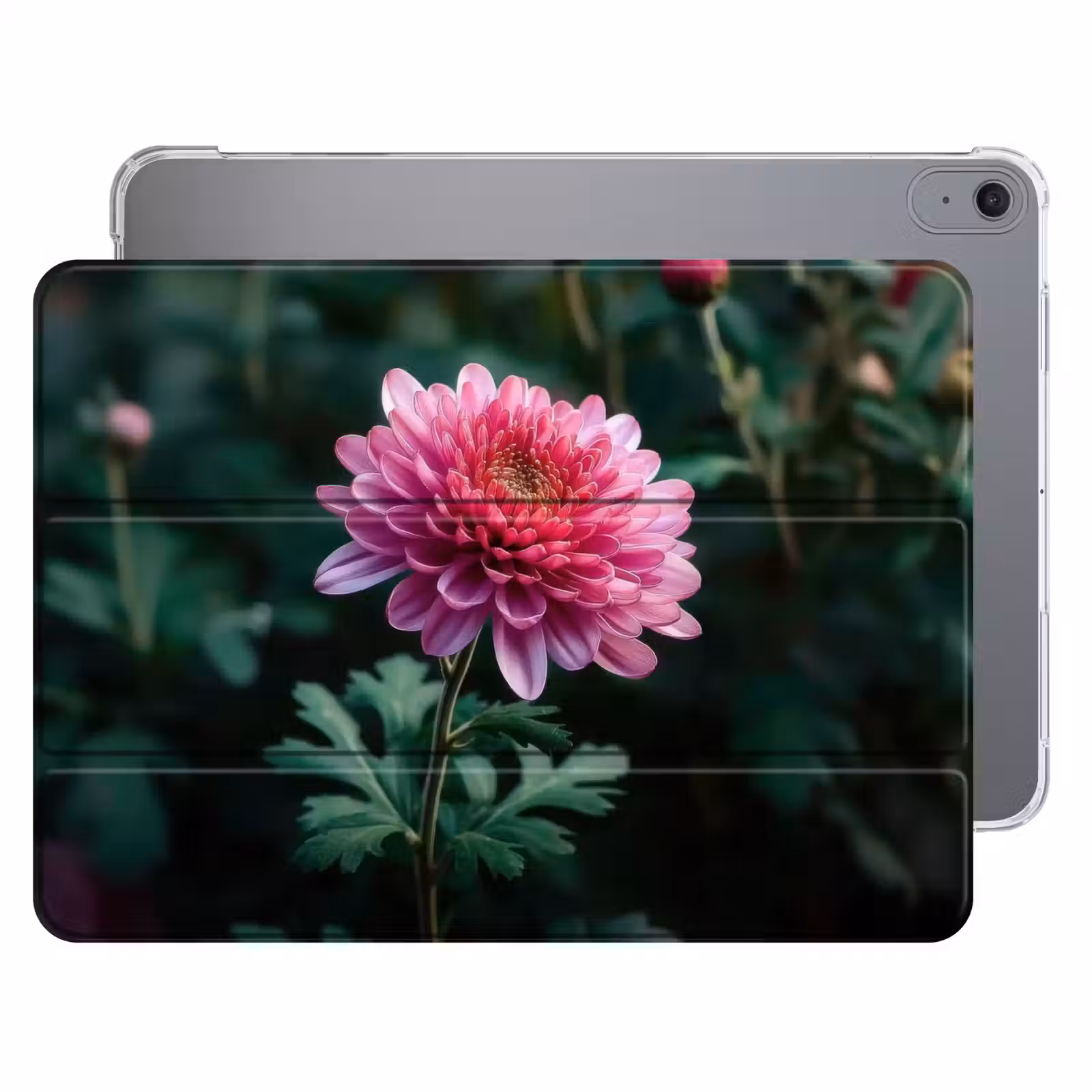 iPad hoes - Blad - Chrysant - Roze - Schaduw — 1