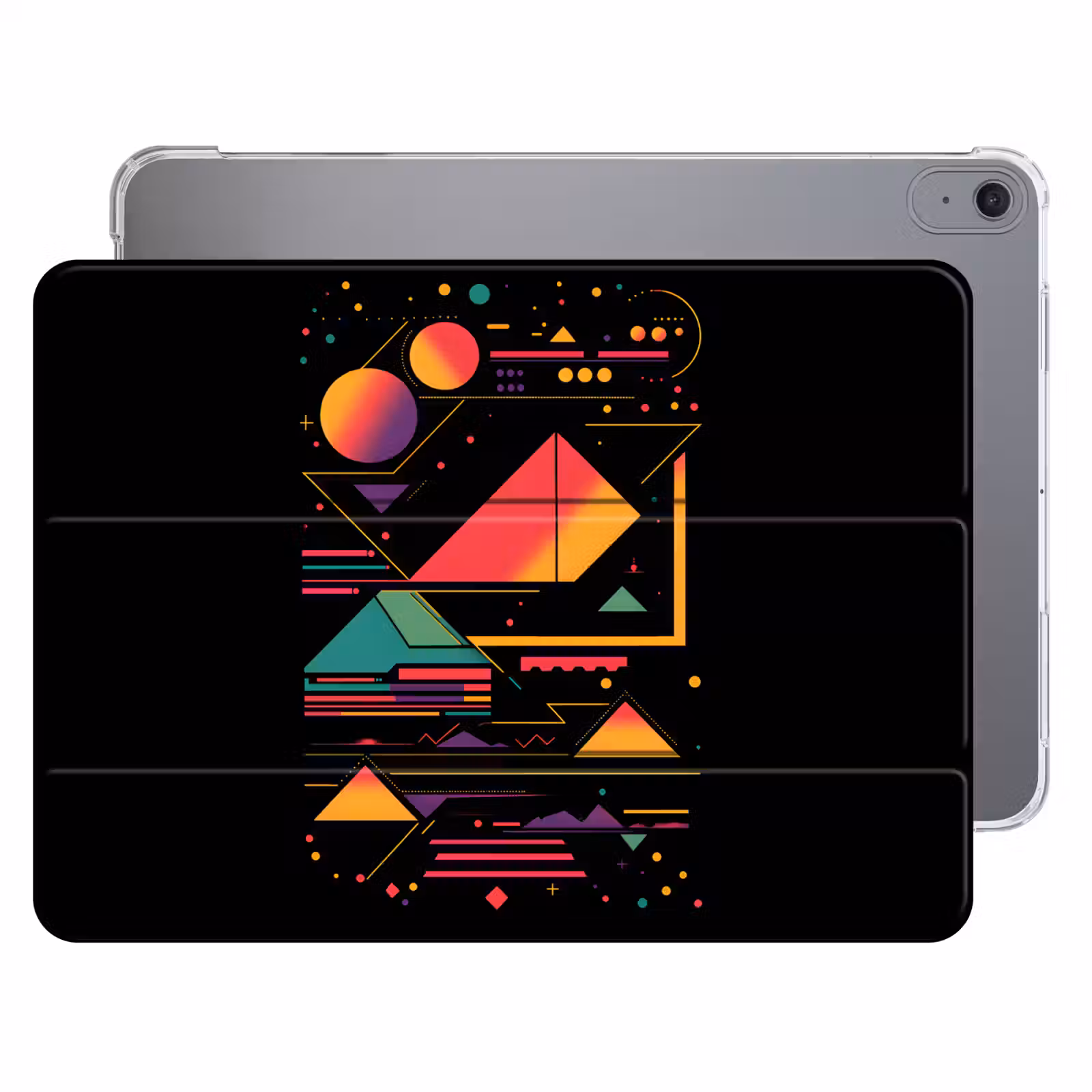 iPad hoes - Piramides - Cirkels - Neonkleuren - Geometrisch — 1