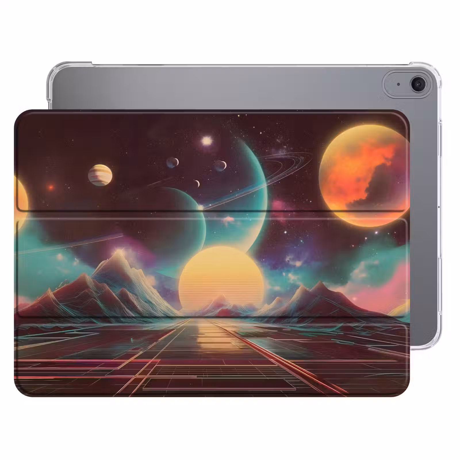 iPad hoes - Planeten - Neon - Berglandschap - Zon — 1