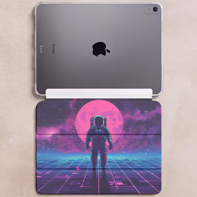 iPad hoes - Astronaut - Maan - Roze - Sterrennevels — 6