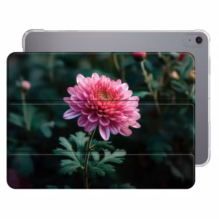 iPad hoes - Blad - Chrysant - Roze - Schaduw — 1