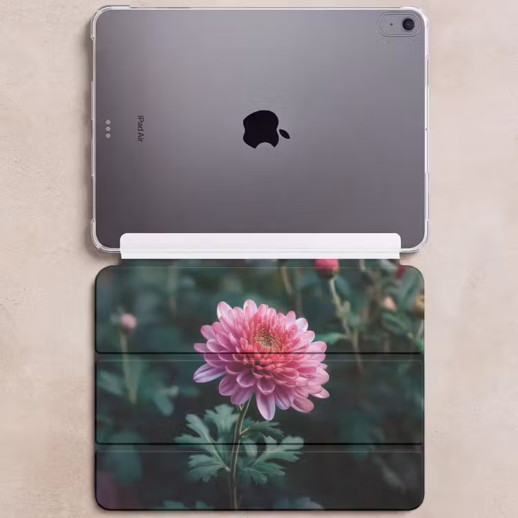 iPad hoes - Blad - Chrysant - Roze - Schaduw — 6