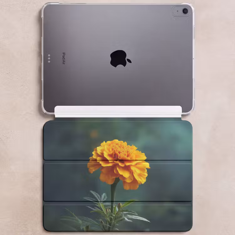 iPad hoes - Bloemblaadjes - Afrikaan - Oranje - Wazig — 6