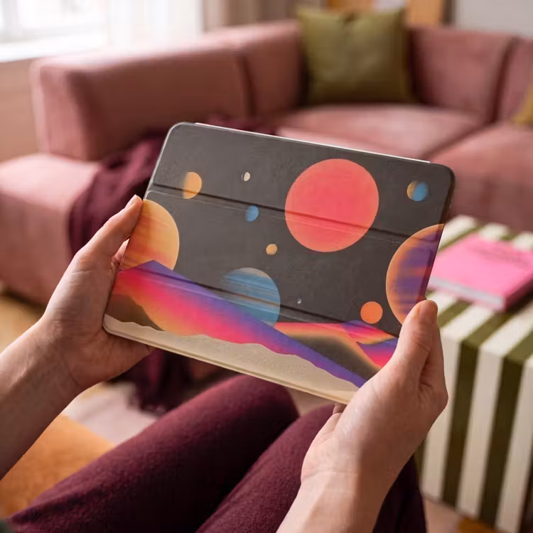 iPad hoes - Hemel - Planeten - Felgekleurd — 4