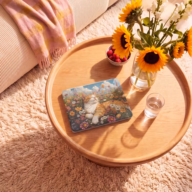 iPad hoes - Kat - Bloemen - Ontspannen — 2