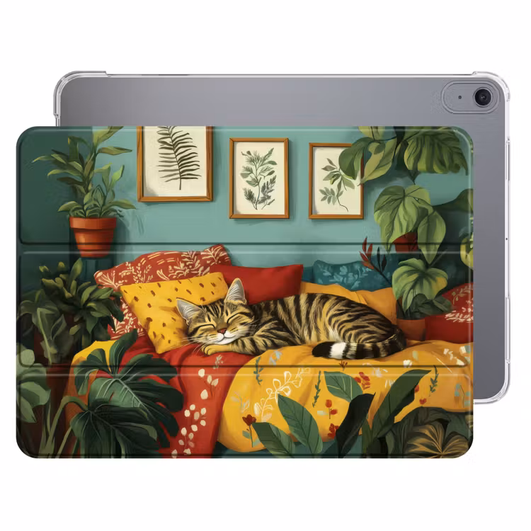 iPad hoes - Kat - Planten - Groen — 1