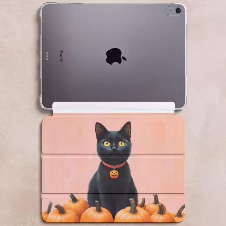 iPad hoes - Kat - Pompoen - Roze — 6