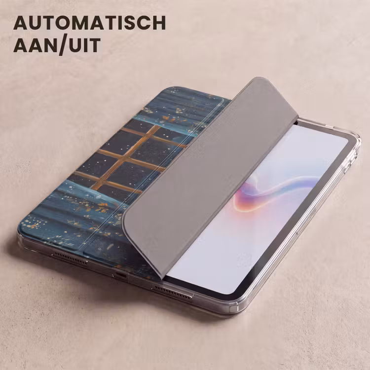 iPad hoes - Kat - Sterrenhemel - Blauw — 5