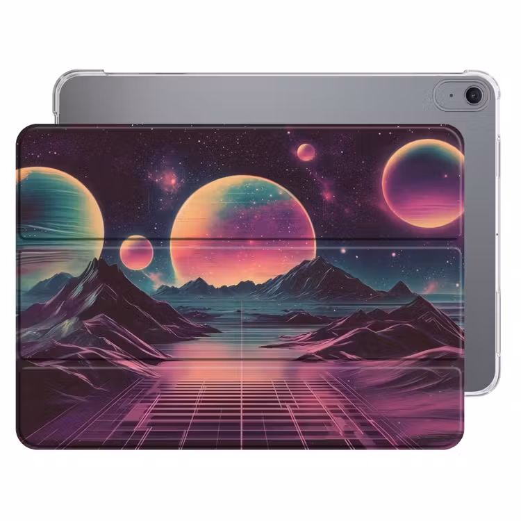 iPad hoes - Landschap - Planeten - Horizon - Paars — 1