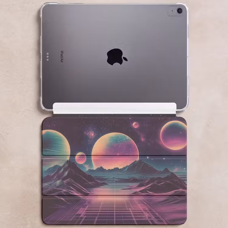 iPad hoes - Landschap - Planeten - Horizon - Paars — 6