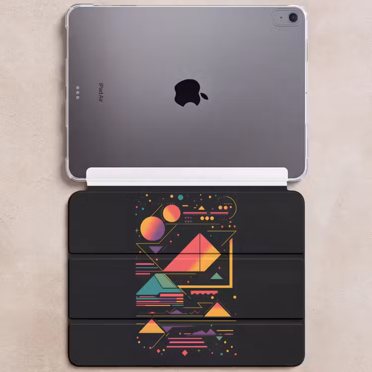 iPad hoes - Piramides - Cirkels - Neonkleuren - Geometrisch — 6