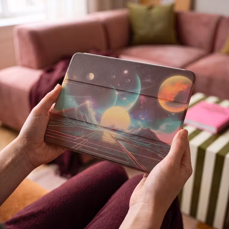 iPad hoes - Planeten - Neon - Berglandschap - Zon — 4