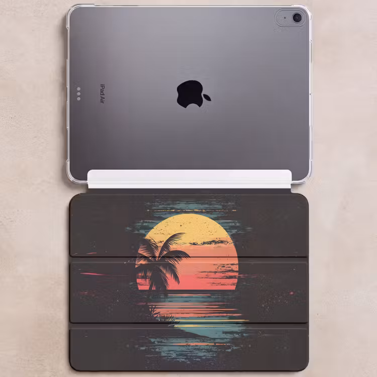 iPad hoes - Strand - Minimalistisch - Zon - Oranje — 6