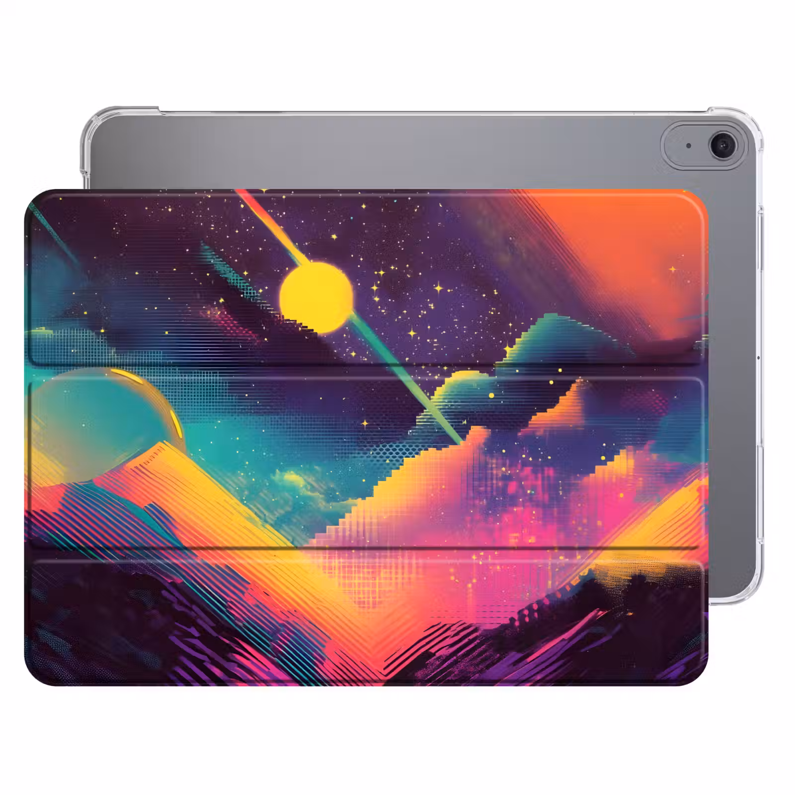 iPad hoes - Sterren - Bergen - Kleurrijk — 1