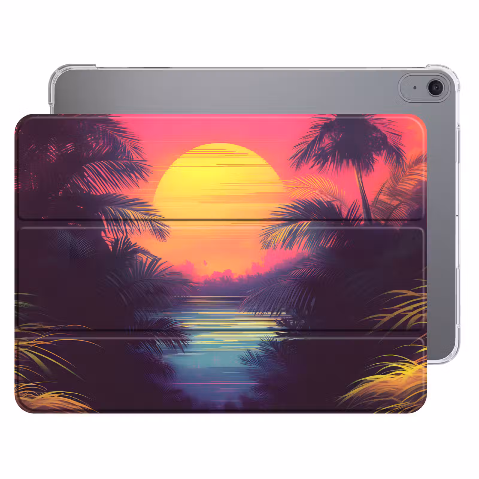 iPad hoes - Zon - Geel - Palmbomen - Tropisch — 1