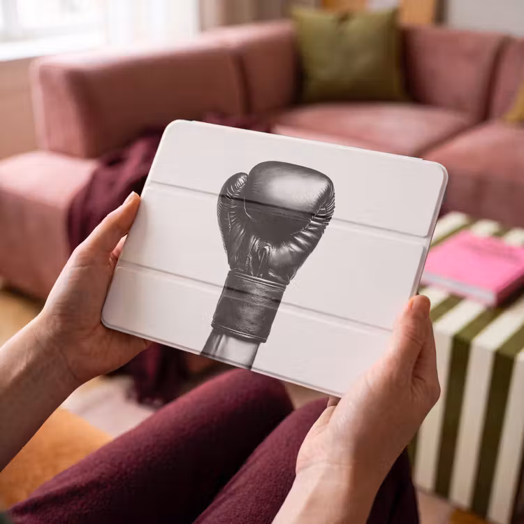 iPad hoes - Bokshandschoen - Zwart - Hand — 4