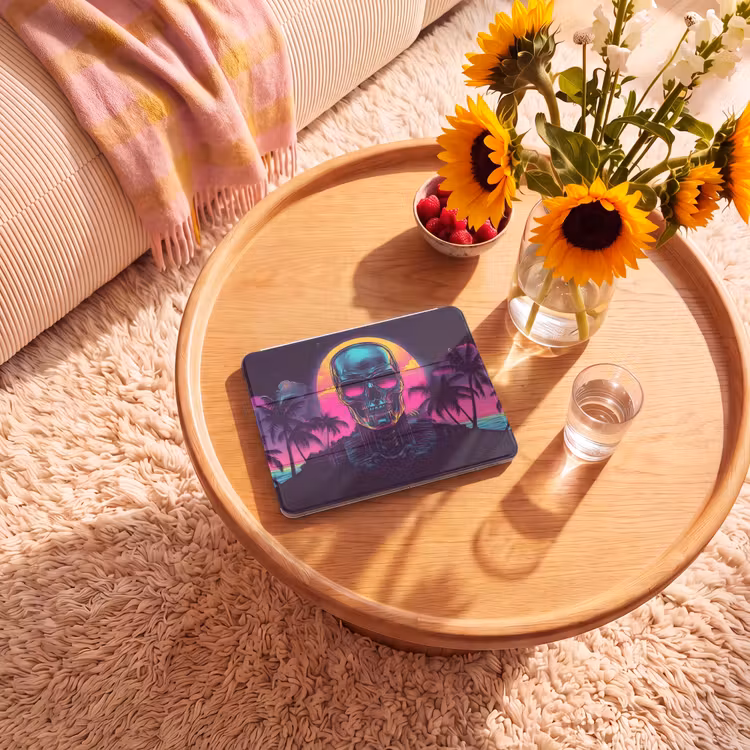 iPad hoes - Palmbomen - Hoofd - Metallic - Zonsondergang — 2