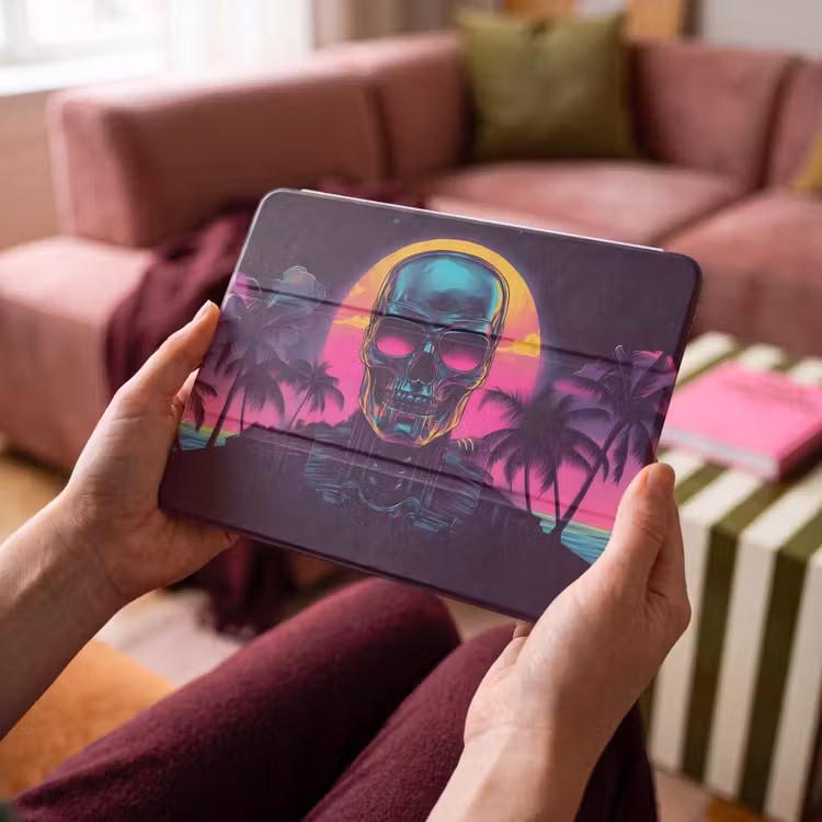 iPad hoes - Palmbomen - Hoofd - Metallic - Zonsondergang — 4