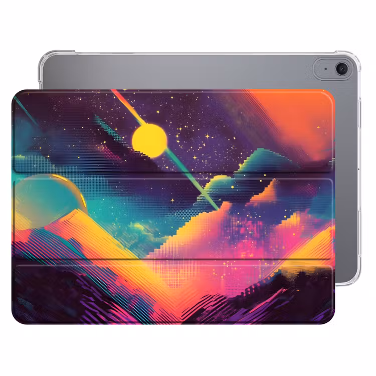iPad hoes - Sterren - Bergen - Kleurrijk — 1