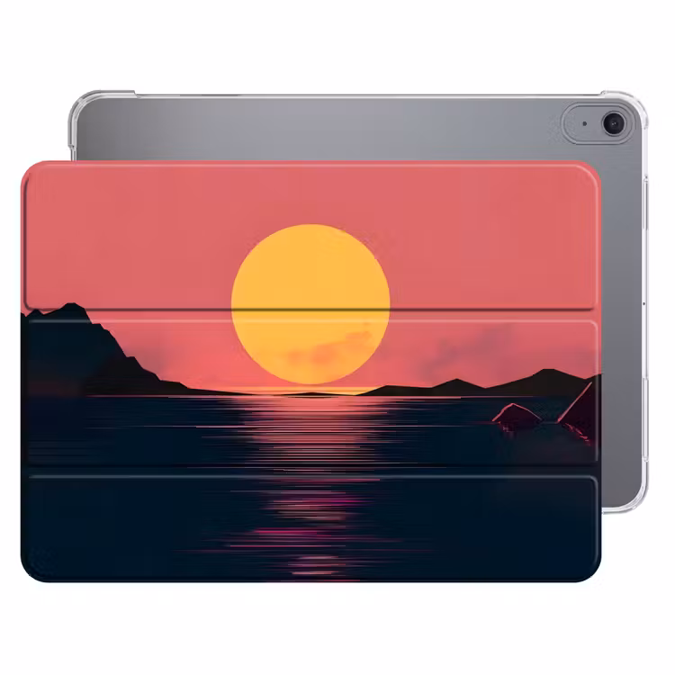 iPad hoes - Zon - Geel - Bergen - Water — 1