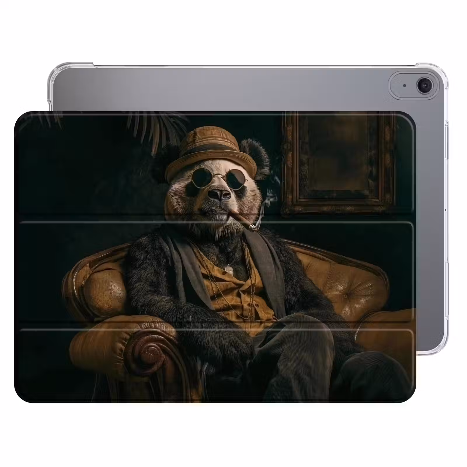 iPad hoes - Panda - Hoed - Bril - Pak — 1