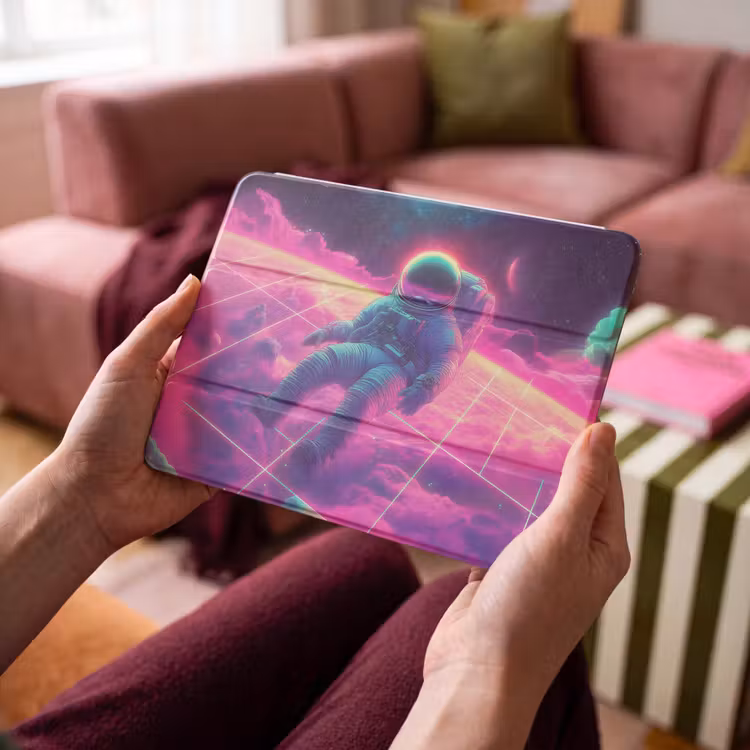 iPad hoes - Astronaut - Neon - Roze - Wolken — 4