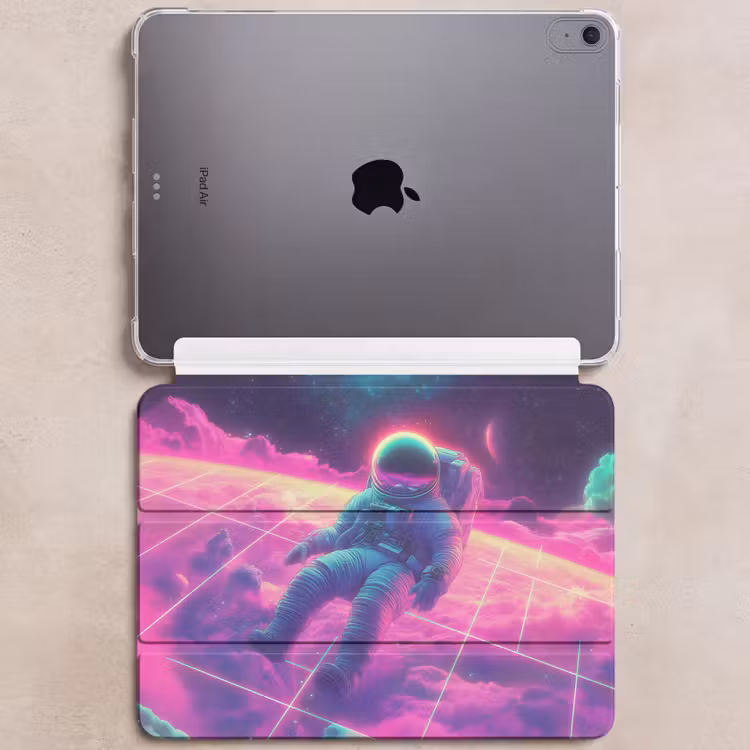 iPad hoes - Astronaut - Neon - Roze - Wolken — 6