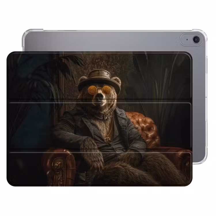 iPad hoes - Beer - Bruin - Pak - Hoed — 1