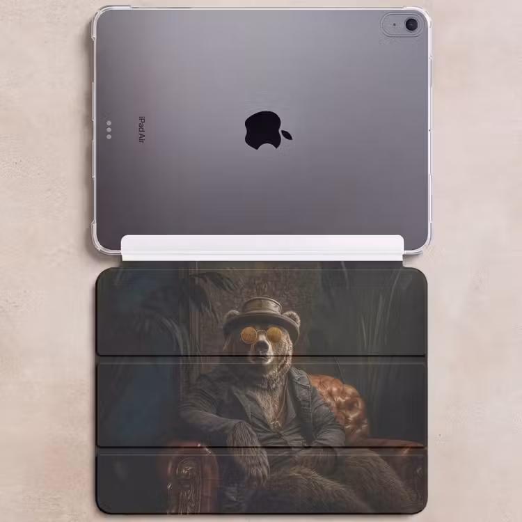 iPad hoes - Beer - Bruin - Pak - Hoed — 6