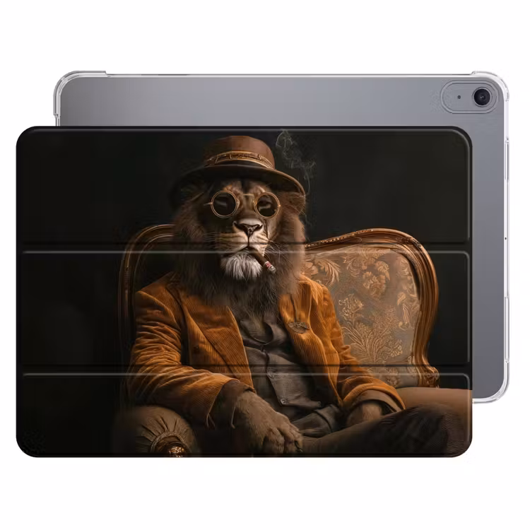 iPad hoes - Bril - Leeuw - Bank - Hoed — 1