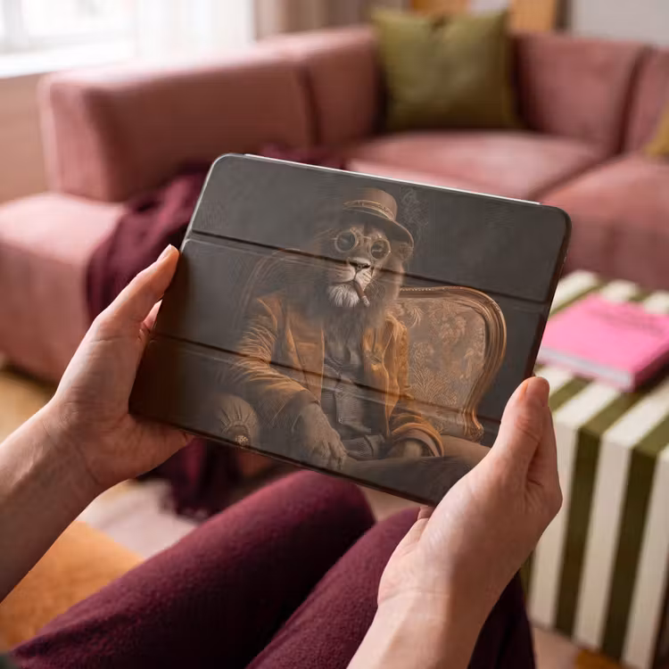 iPad hoes - Bril - Leeuw - Bank - Hoed — 4