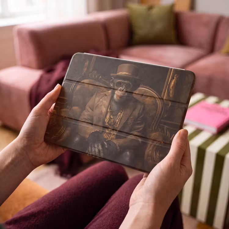 iPad hoes - Chimpansee - Stoel - Pak - Bruin — 4